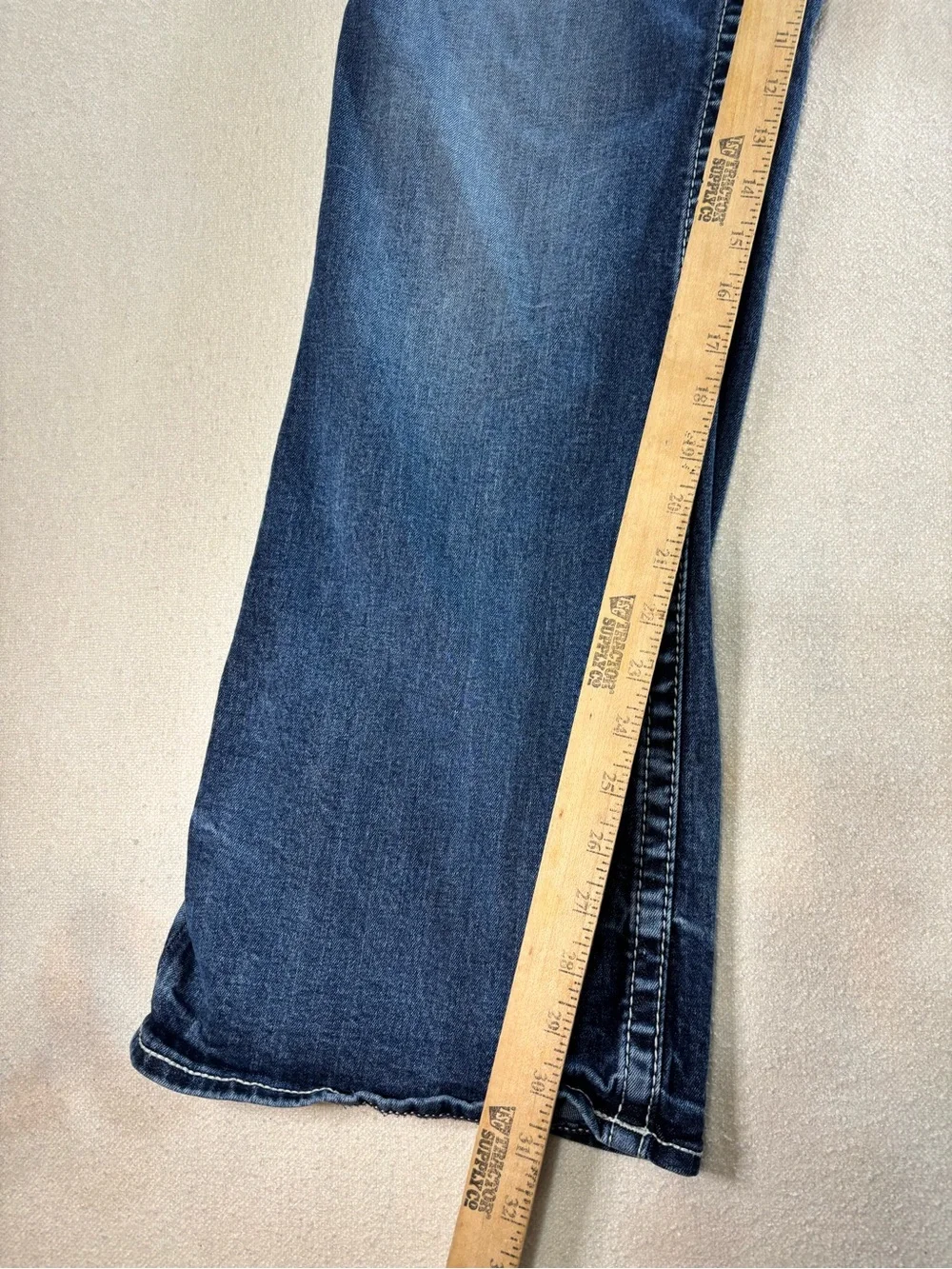 Vigoss Heritage Fit Bootcut Jeans Women’s Size 20 L33 Dark Wash Stretch Denim
